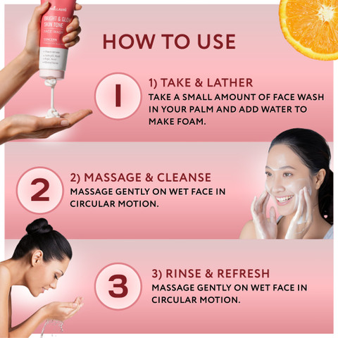 Phillauri Bright & Glow Skin Tone for Daily Gentle Cleansing Face Wash