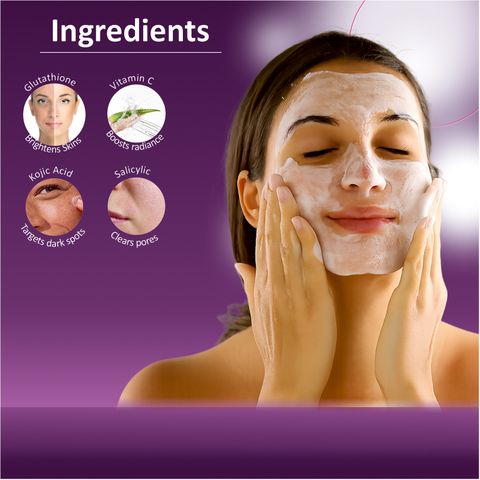 MEDCONIC HEALTHCARE Glutic Glow | With Glutathione, Kojic Acid & Vitamin C | Brightening Face Cleanser for Fair & Glowing Skin Face Wash