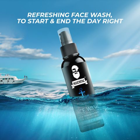 Mustack MUUCHSTAC Ocean for Men, Fights Acne & Pimple, Skin Brightening, All ...