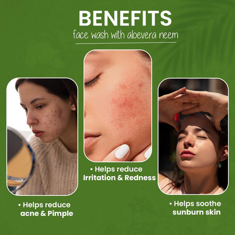 Sheopals Aloevera And Neem For Acne And Pimples| Acne Free Skin| For  Spotless Skin| Soothes Irritation| Inflammation Relief| Suitable For Men  And Women Face Wash - Price in India, Buy Sheopals Aloevera