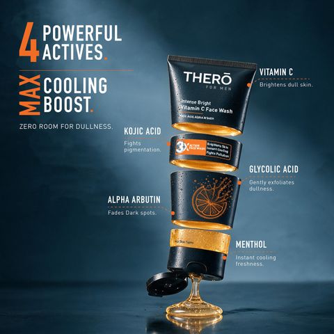 THERO for Men Intense Bright Vitamin C Face Wash (100 ml) - Image 5