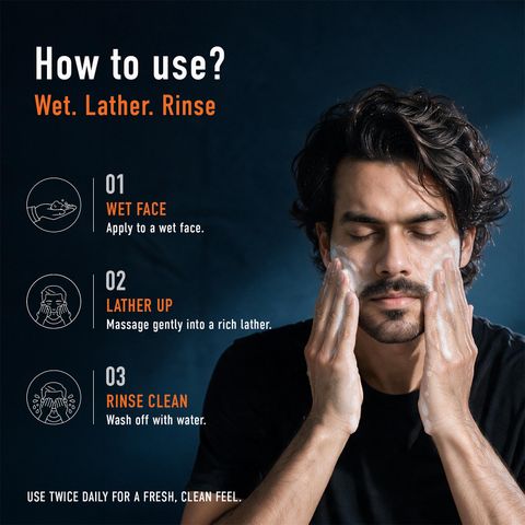 THERO for Men Intense Bright Vitamin C Face Wash (100 ml) - Image 8