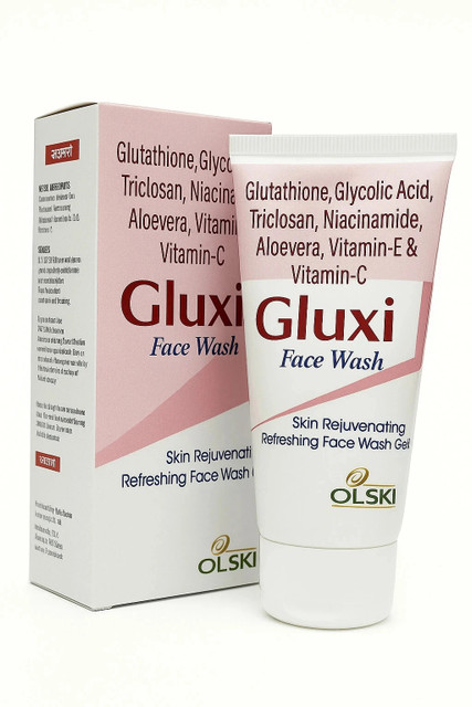 GLUXI FaceWash-Brightening Gel Cleanser with Glutathione, Niacinamide, Vitamin C & E, Aloe Vera & Glycolic Acid | Deep Cleansing & Skin Rejuvenation | For All Skin Types Face Wash - Price in GLUXI FaceWash-Brightening Gel Cleanser with Glutathione, Niacinamide, Vitamin C & E, Aloe Vera & Glycolic Acid | Deep Cleansing & Skin Rejuvenation | For All Skin Types Face Wash - Price in
