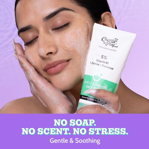 Chemist at Play Gentle & Soothing | 100% Soap Free Facewash | Cleanser for Women & Men Face Wash (75 ml) - Image 5