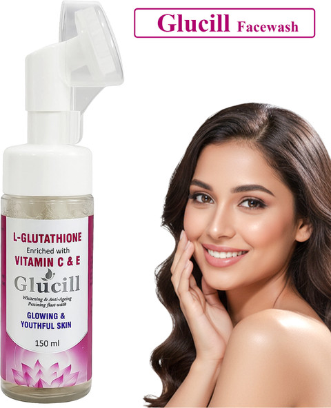 GLUCILL L-Glutathione Facewash for Sensitive Skin, Acne, Melanin Control &  Clean Pores Face Wash
