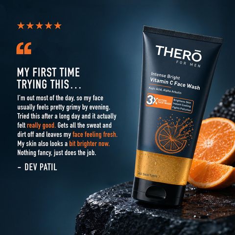 THERO for Men Intense Bright Vitamin C Face Wash (100 ml) - Image 7