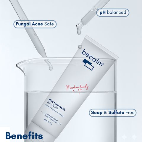 Becalm Airy Wash Salicylic Face Wash 80ml - Image 8