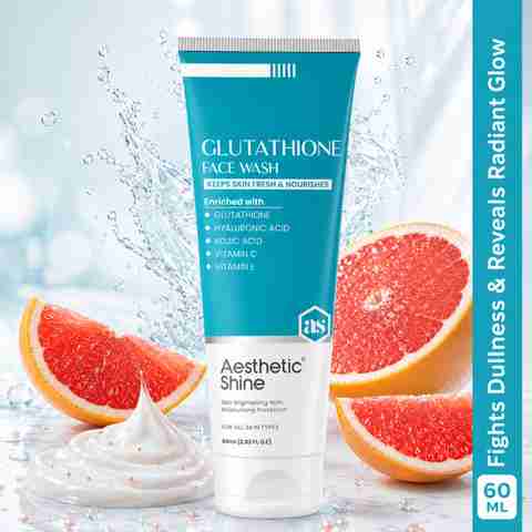 Aesthetic Shine Glutathione With Hyaluronic Acid , Kojic Acid, Niacinamide & Betaine Face Wash