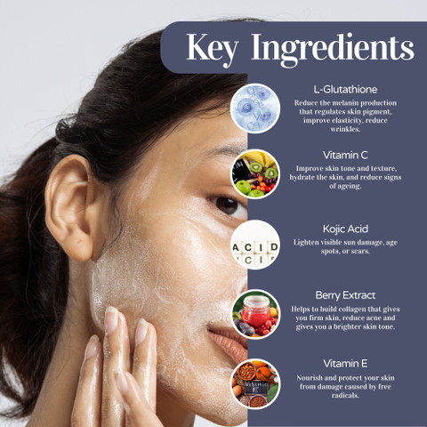 Trycone L Glutathione Enrich with Vitamin-C for Skin Whitening, 100 Gm .  Face Wash