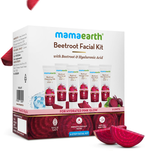 Mamaearth Beetroot Hydraful Facial Kit with Beetroot Hyaluronic