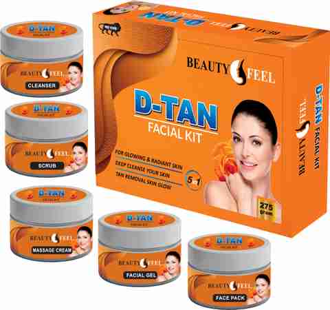 Grawya Professional D-Tan Facial Kit ( Set of 5) - Price in India