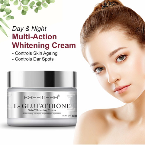 glutathione in nature Kayamaya L- Glutathione Face Cream for Skin Whitening, Brightening & Anti  Ageing Price in India