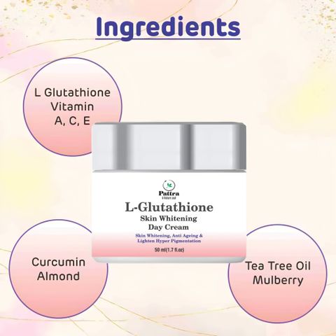 Pattra L-Glutathione Face Cream For Skin Whitening, Brightening&Anti Ageing
