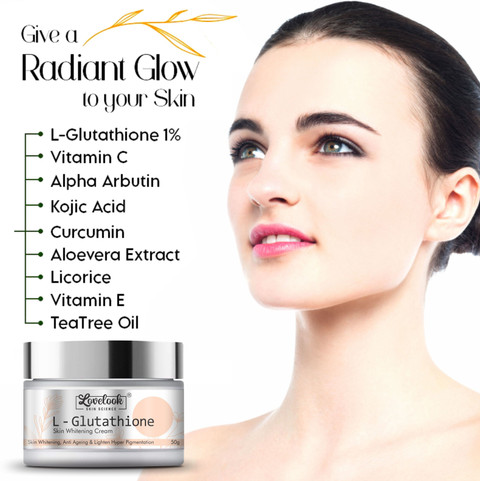Lovelook L- Glutathione Cream for Skin Whitening, Anti Ageing and Glass  Skin Price in India - Buy Lovelook L- Glutathione Cream for Skin Whitening,  Anti Ageing and Glass Skin online at Flipkart.com