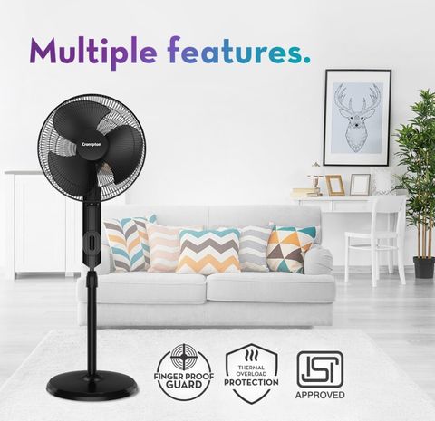 Crompton Torpedo- Ex with 1 Year Warranty 400 mm Pedestal Fan