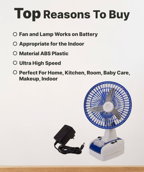 GLOBEX Mini AC/DC Rechargeable Battery Operated 400 mm Blade