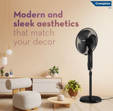 Crompton Torpedo- Ex with 1 Year Warranty 400 mm Pedestal Fan
