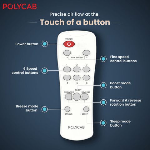 Polycab Wizzy Neo DLX | 6 Speed| with 2 Year Warranty BLDC Motor