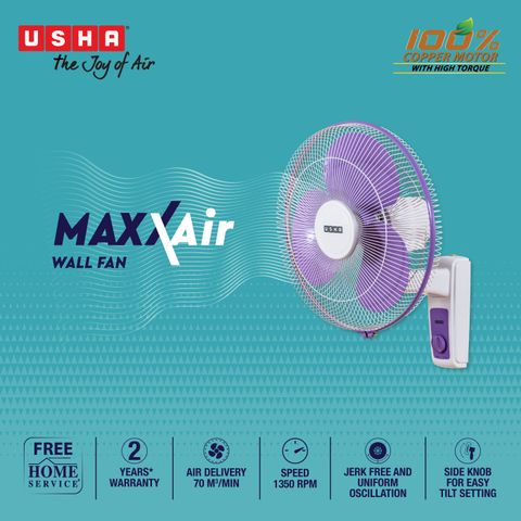 Usha WF Maxx AIR 400MM Purple White WR ISI