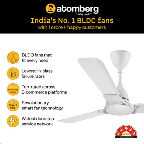 Atomberg Erica Nuvo Regulator,Advance Air+ Technology,Award Winning ...