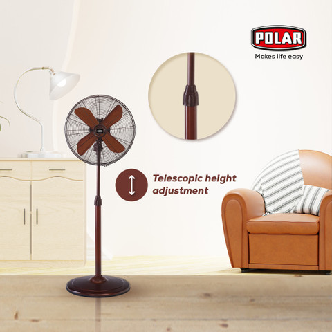 Polar ?GUSTY PEDESTAL with 25 Months Warranty Ultra High Speed 400 mm  Pedestal Fan