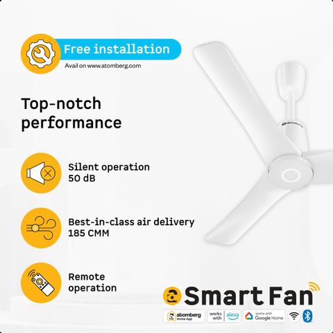 Atomberg Aris Contour Smart|Voice Control|Best Air Flow|Silent ...