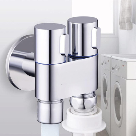 SHOPONIL 1-In-2 Out Dual Control Valve, Bathroom Faucet Double