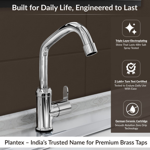 Buy WATERMAN Aria Long Body Bib Cock Tap Faucet With Brass Wall Flange Pack  Of 1 Chrome Finish Wall Mounted Installation Water Taps For Kitchen  Bathroom Toilet Online at Best Prices in -Water Taps,Faucets,Electroplating,Faucet Kitchen Tap Wall Mounted