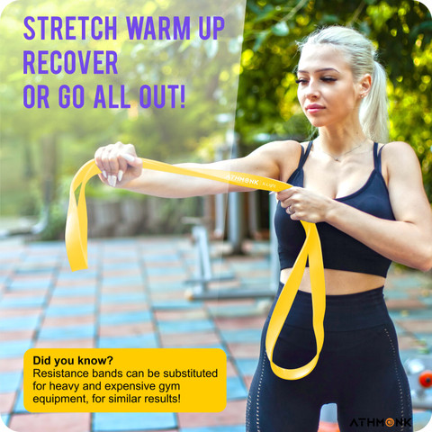 Athmonk Power Loop Exercise Band Stretch Bands for Workout