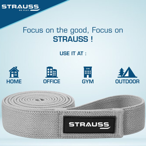 Strauss Premium Fabric Resistance Bands Pull Up Band Exercise Band  Stretch Band Resistance Band