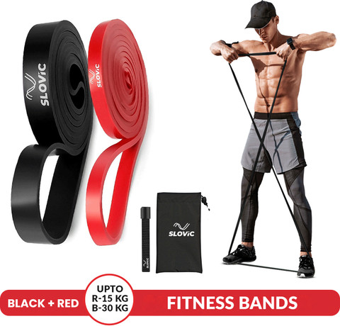 SLOVIC Fitness Resistance Band Pull up Training Bands (Red