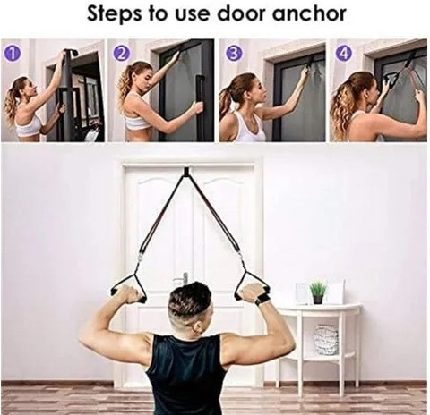 Door Anchor Elastic Band Home Gym Fitcozi Heavy Duty Soft Foam Door Anchor  For Resistance Tube