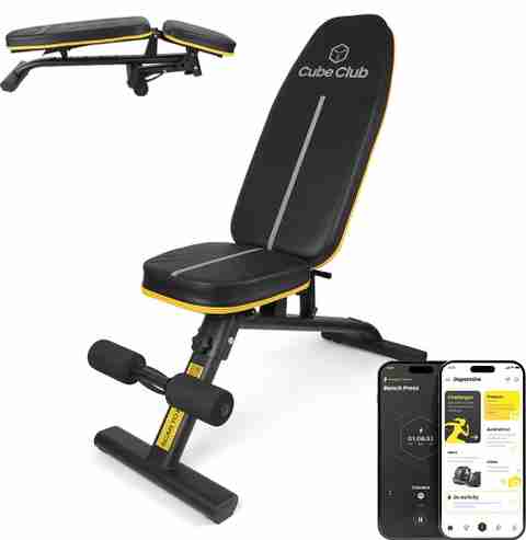 The Cube Premier Foldable Gym Bench for Home Exercise Bench