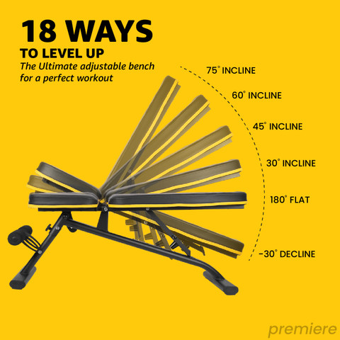 The Cube Premier Foldable Gym Bench for Home Exercise Bench