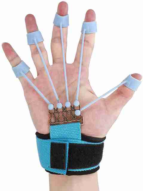 Wrapadore Finger Exerciser Forearm Finger Stretcher Gripper for Finger  Resistance Bands Hand Grip/Fitness Grip