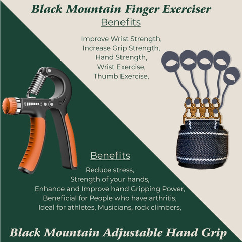 Black Mountain Exerciser Stretcher Finger Hand Grip Strengthener