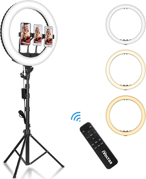 iVoltaa 18 inches Light with Tripod Ring Flash