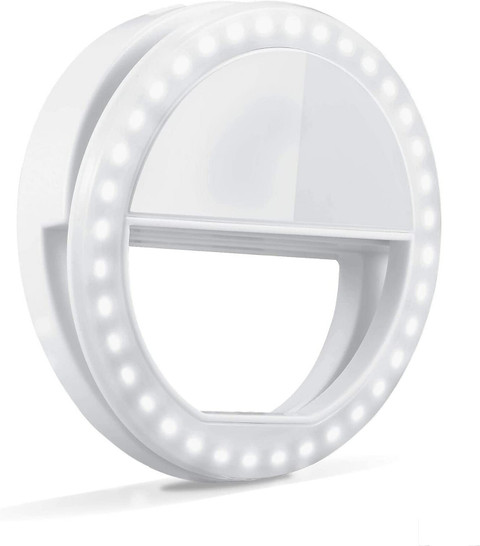 HIFY Mini Clip on Selfie Ring Light White with 36 LED for Smart