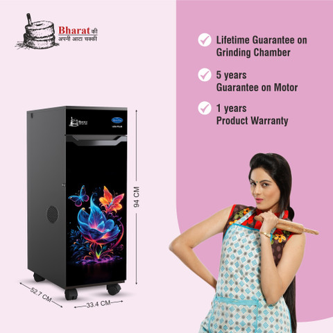 lucky mycrofine Liza Plus Iris Blue Atta Chakki Machine 6.5Kg