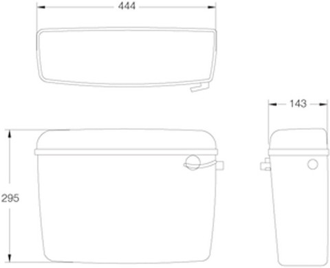 ☆U-8☆ Parryware Utsav cistern flush tank with toilet seat cover
