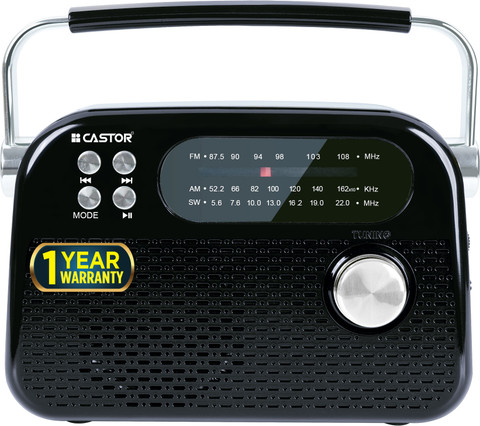 Mp3 Player Am Fm Radio Bluetooth Speaker CASTOR FM820BT Portable