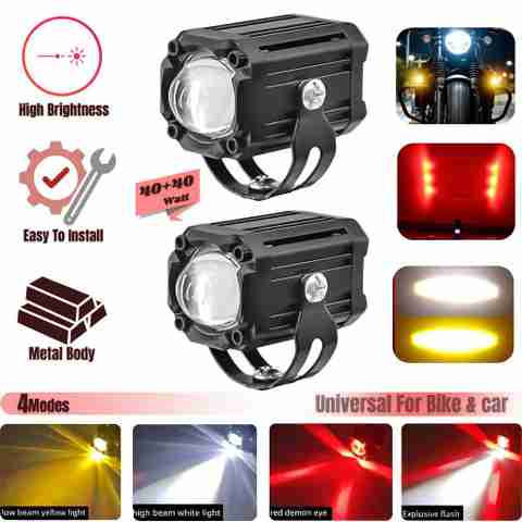 Autozap LED Fog Lamp Unit for Hero, Honda, KTM, Suzuki, TVS, Yamaha - Image 4