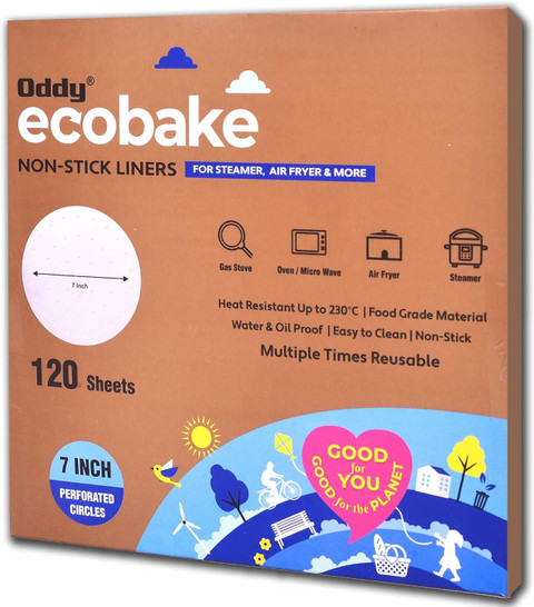 Oddy Uniwraps Ecobake Non-Stick Baking Paper for Steamer, Inch