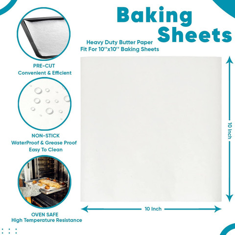 JAMBOREE Butter Paper Sheets Non Stick Grease Proof Baking Paper