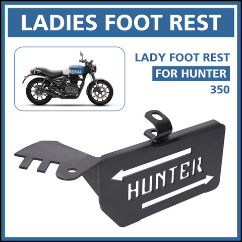 ASRYD Royal Enfield Hunter 350 Foot Rest New Design Big Black
