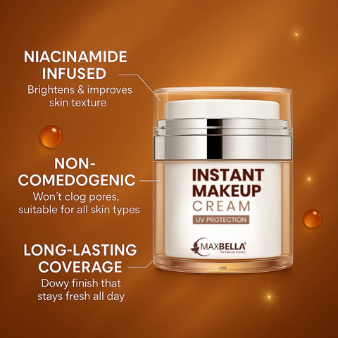 BELLE CRÉER UV reflect cream & fasc MaxBella Instant Makeup & Spot Coverage Cream with UV Protection