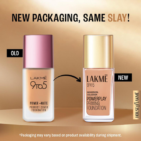 Lakmé 9to5 Powerplay Priming Foundation, Built in Primer, SPF 20