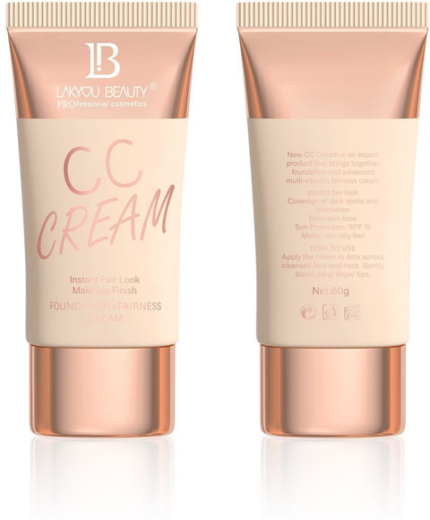 Lakyou Beauty CC Cream Instant Fair Look SPF-15 Matte Non Oily