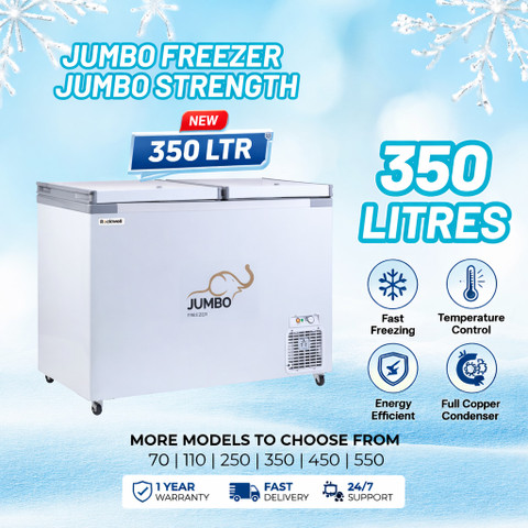 Rockwell 346 L Double Door Standard Deep Freezer Price in India