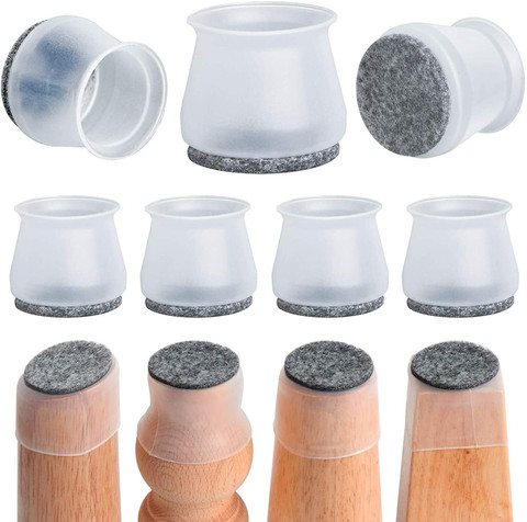 14pcs Chair Leg Tips Caps - 12mm Rubber Furniture Feet Covers For Floor Protection & Noise Reduction